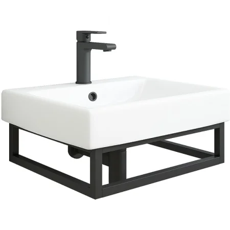 Консоль с раковиной SANFLOR Тайлер-50 с раковиной Нео-50 С08363 черный муар