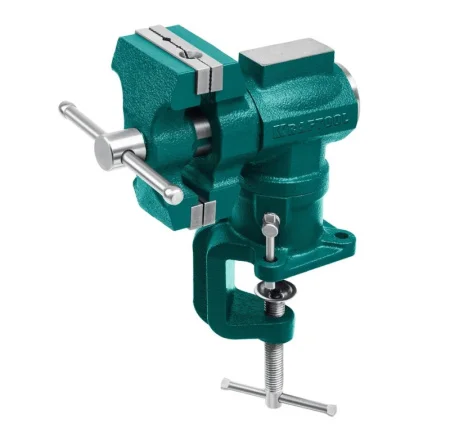 Тиски слесарные настольные 63,37мм многофункциональные 3D-Mini 65/38мм Kraftool 32714-65 *1