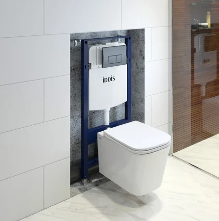 Комплект инсталляции 3в1 унитаз с крышкой+инсталляция+кнопка Iddis Basic BASBI02i73