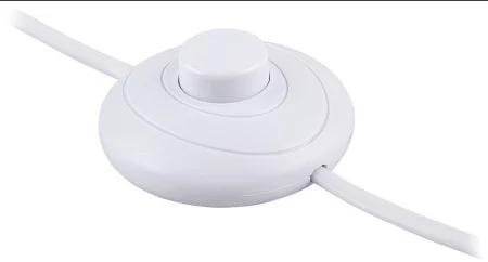 Сетевой шнур с ножным выключателем 230V 2м белый DM106 29844 (Feron)  1