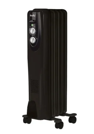 Радиатор масляный Ballu BOH/CL-05BRN 1000 Classic black черный 1кВт 5 секций