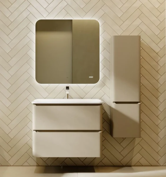 Тумба подвесная Welto 80 с 2 ящ. Wel.01.80.2/P/BRS/RL светло-коричневая