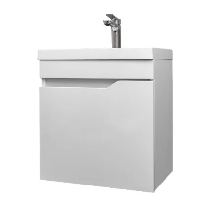 Тумба подвесная  Fortuna 50  дверь с вырезом (под Слим 50 Altais 35) белый FT-S-T50W (Garda)  1