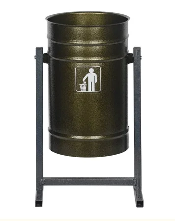 Урна для мусора круглая `Космос` (антик бронза) 16 л Урна для мусора круглая `Космос` (антик бронза) 16 л