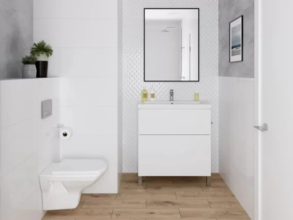 Плитка облицовочная Cersanit Deco DEL051 298х598х8,5мм (1уп 8шт=1,425м2) белая