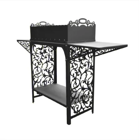 Мангал 750х360х900 с резной подставкой сталь 4мм Д5893 *1