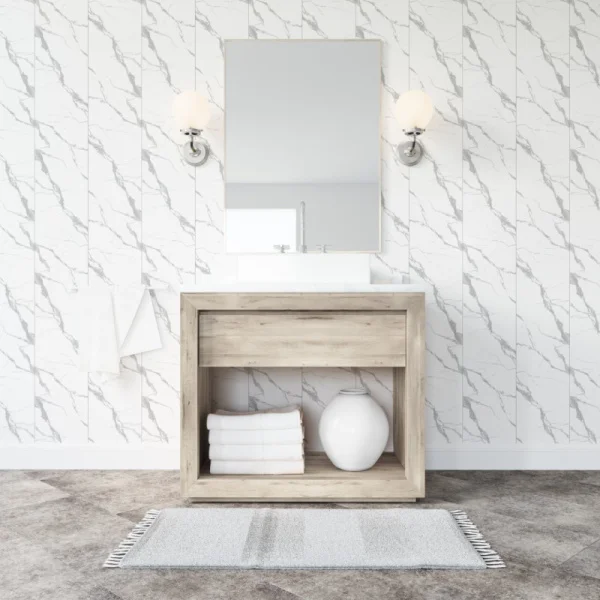 Панель ПВХ Stella Light Slim Мрамор Крестолла 671 2600х250х5