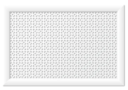 Экран для радиатора 900х600х12 Дамаско белый