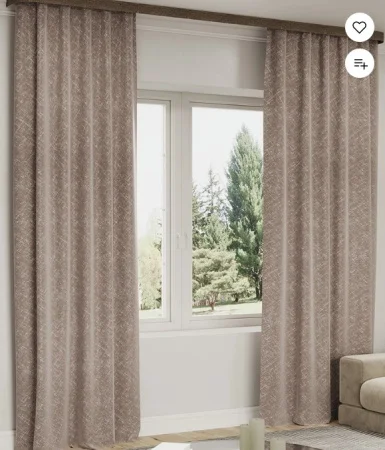 Штора портьерная Блисс 150х280см бежевый