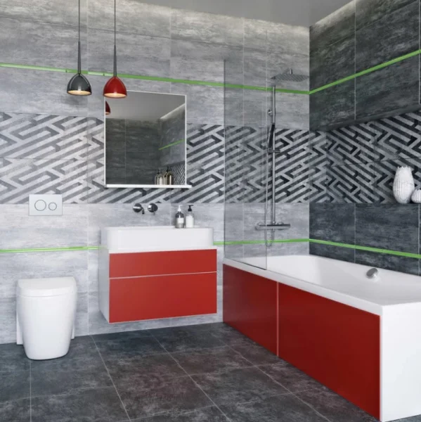 Плитка облицовочная Керамин Нью-Йорк 1С 300х600х9,5мм (1уп=1,98м2 (11шт) 1п=55,44м2) серый