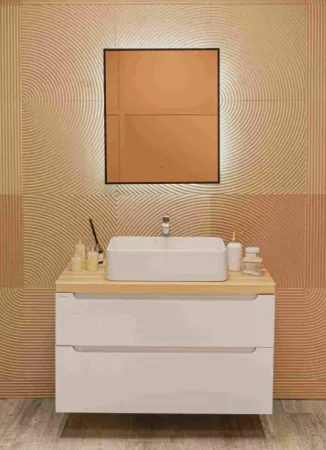 Зеркало Silver Mirrors Spell Black 60 LED-00002972 600х700 бесконтактный сенсор