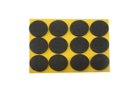 Пункт фетровый самокл. D24мм тёмный (12 шт) - пакет Tech-Krep 109155 *1