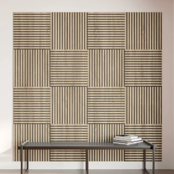 Панель стеновая акустическая МДФ Stella Comfort Standart Дуб Сонома 600х600х9мм