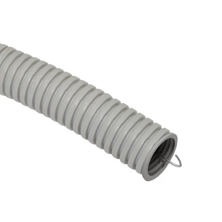 Труба гофрированная ПВХ D16мм с зонд. легкая 100м серая CTG20-16-K41-100I (IEK)  1