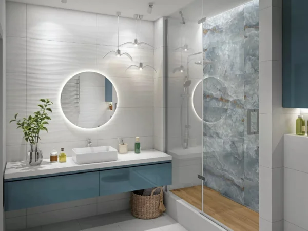 Керамогранит Moonlight 400х800х8,3мм синий GT408013616MSR11 1уп=1,6м2 5шт GlobalTile