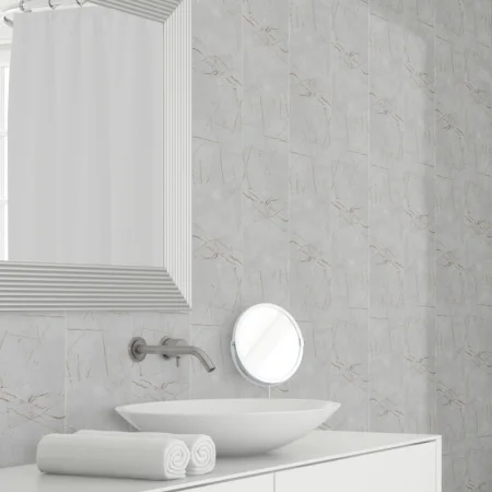 Панель ПВХ Stella Light Slim Мрамор Грей 673/1 2600х250х5 