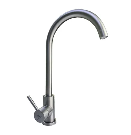 Смеситель д кухни одноруч.  Marismas  с высоким изливом пепельный 14413-GOTA (Gota Rocio)  1