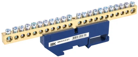 Шина нулевая на DIN-изол. ШНИ-6х9-12-Д-С YNN10-69-12D-K07 (IEK)  20 500