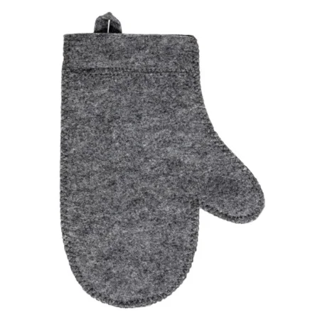 Рукавица для сауны серая "Hot Pot",  войлок *1/20