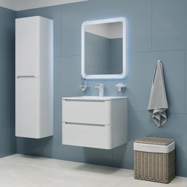 Тумба-умывальник подвесная Iddis Edifice 60 EDI60W0i95K белая с раковиной