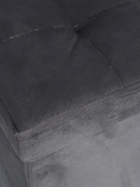 Пуф с ящиком 38х38х38см велюр 10 серый, нагрузка 120кг 10881142