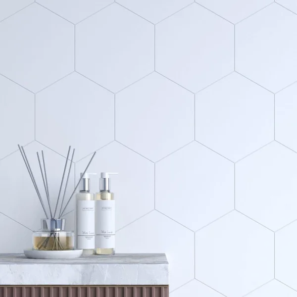 Плитка облицовочная Kerama Marazzi Буранелли 24001 200х231х7мм (1уп=0,76м2 (22шт) белая матовая