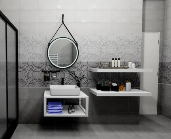 Плитка облицовочная Керамин Урбан 2Д 275х400х7,5мм (1уп=1,65м2 (15шт) 1п=59,4м2) серый