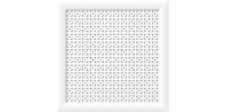 Экран для радиатора 600х600х12 Дамаско белый