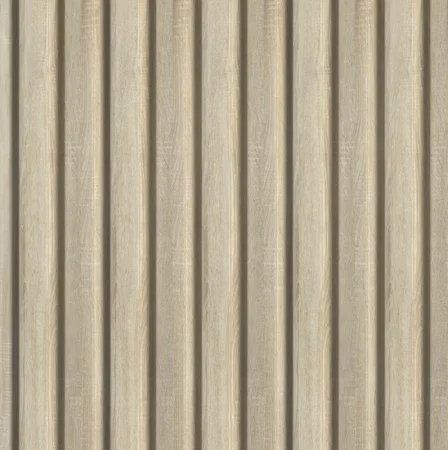 Панель стеновая реечная МДФ Stella Beats Standart Дуб Сонома 2700x119x16мм