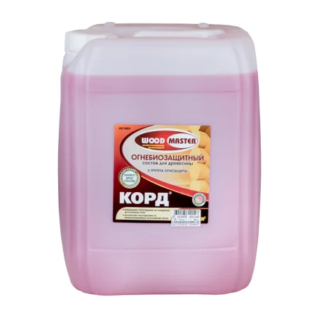 Огнебиозащитный состав WOODMASTER Корд 23кг (розовый) *1/36