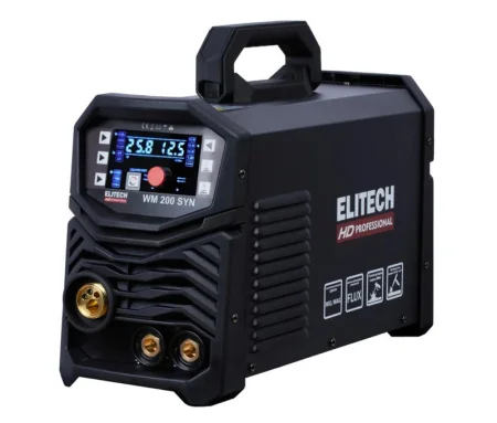 Сварочный полуавтомат Elitech HD WM 200 SYN 220В,5.9кВт,50-200A(MIG),10-160А(MMA),10-200А(TIG), LED *1