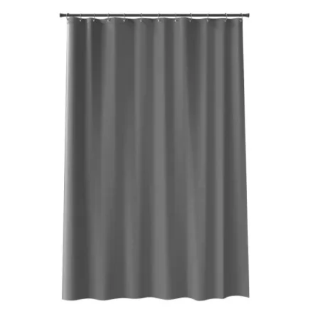 Штора д/ванной п/э 240х200см серый жаккард 003-G (Fora) *1