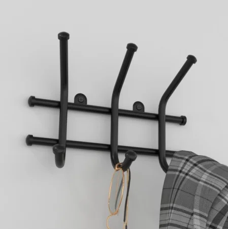 Вешалка настенная "Норма 3" 3 крючка черная ВН 64Ч (ЗМИ) *1