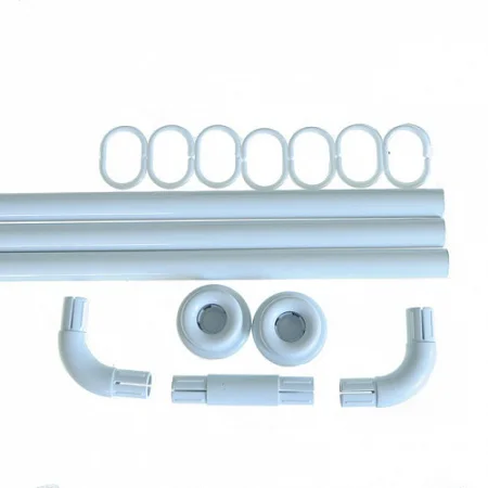 Карниз для ванной угловой белый 90-90-90см Санакс 10008