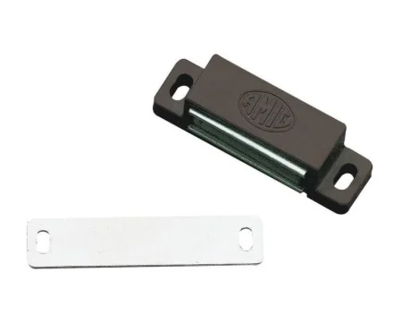 Защелка магнитная 2 кг одинарная с ответной планкой, коричневый - пакет Tech-Kre 112595 *1