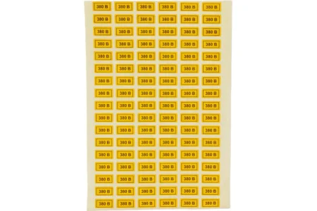 Наклейка "380В" 10х15мм EKF an-2-05