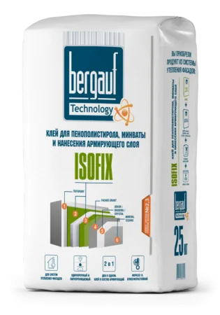 Клей для ППС и минваты Isofix Winter  Bergauf, 25 кг. 1 56