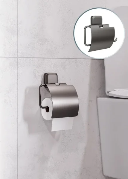 Держатель для туалетной бумаги с крышкой Kleber Storm KLE-STORM043