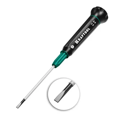 Отвертка шлицевая для точных работ SL2.5 2.5х65 Kraftool Precision 25681-2.5  1