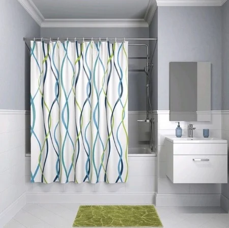 Штора для ванной Gota Rocio Wave полиэстер 180х180см 8863