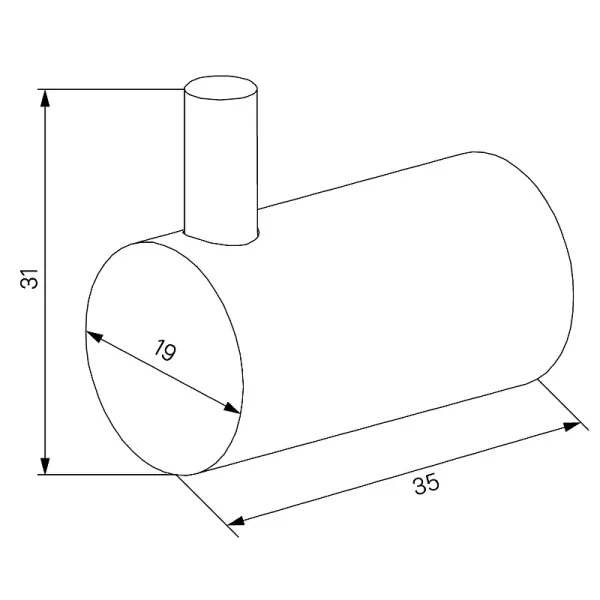 Набор крючков одинарных Iddis Petite PET2G02i41 матовое золото 2шт
