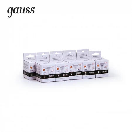 Лампа Gauss Elementary MR16 5.5W 430lm 3000К GU5.3 LED *1/10/100