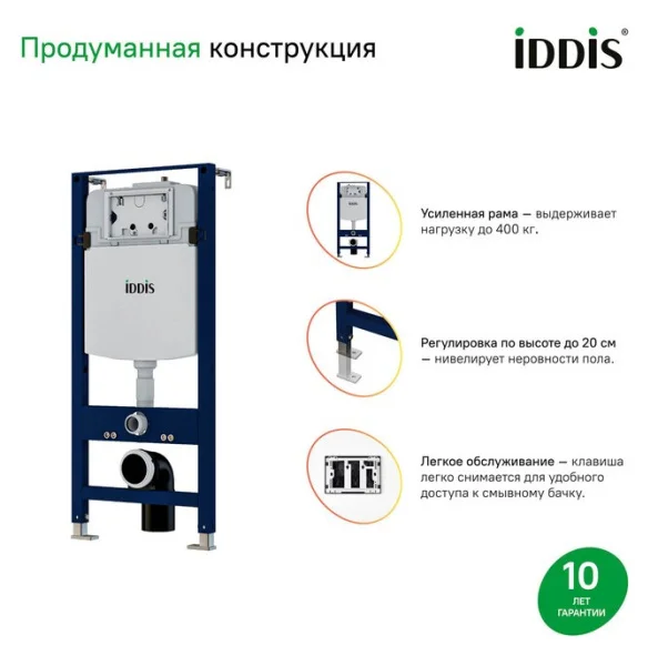 Комплект инсталляции для подвесного унитаза Iddis Profix PRO0000i32