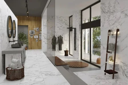 Керамогранит Gresse Ellora Zircon GRS01-15 600х1200х10мм 1уп=2,16м2 (3шт) белый мрамор