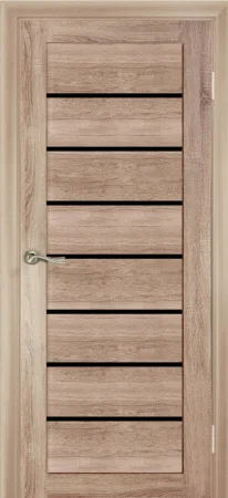 Полотно дверное КЛ7/1  дуб светлый ДО *80 ст. черное
