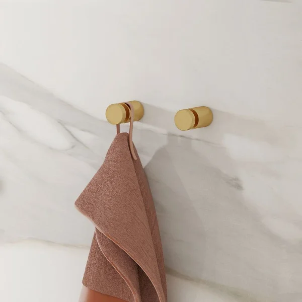 Набор крючков одинарных Iddis Petite PET2G01i41 матовое золото 2шт Набор крючков одинарных Iddis Petite PET2G01i41 матовое золото 2шт