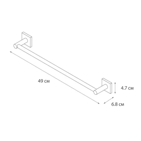 Полотенцедержатель 45см Fixsen Lux Satin FX-16001 сатин