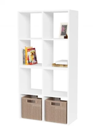 Стеллаж 8 секции 1392х700х294мм белый (Герда) *1