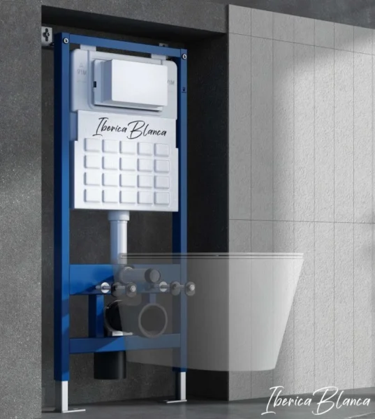 Комплект инсталляции (2 в 1) инсталляция+кнопка Iberica Blanca TSK2026