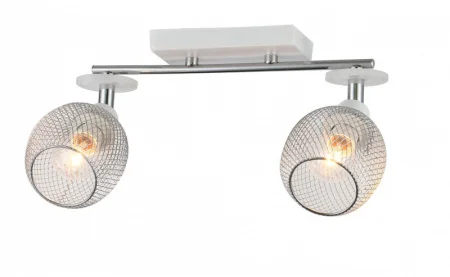 Спот потолочный Флавио 9351/2 белый, хром Linvel